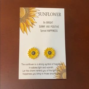 Sunflower earrings
